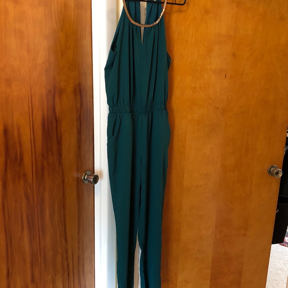Teal/green jumpsuit